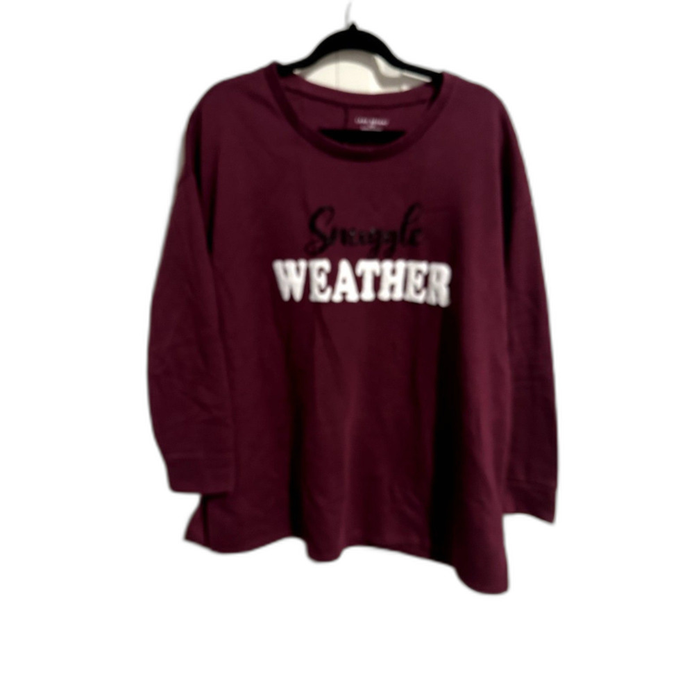 Lane Bryant "Snuggle Weather" Sweatshirt Size 18/20